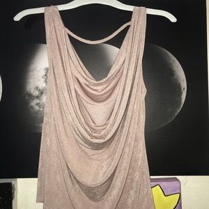 Backless pink blouse